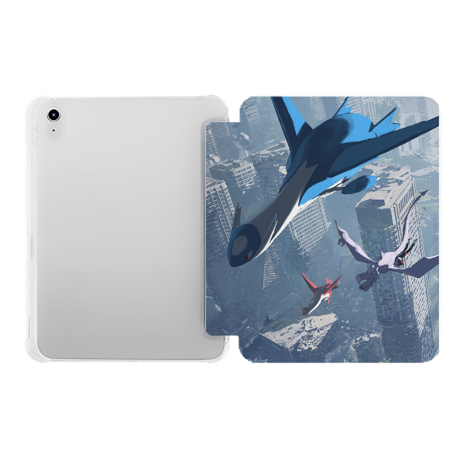 （画像用） ポケットモンスター Pokémon IPad ケース ペン収納付き 三つ折りスタンド PUレザー×シリコン 対応機種9.5/10.5/10.9インチ